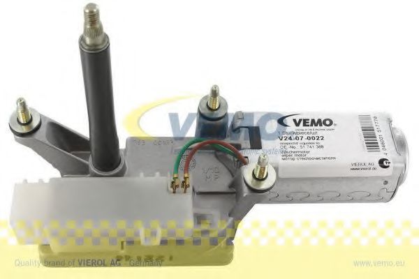 V24-07-0022 VEMO Система очистки окон Двигатель стеклоочистителя