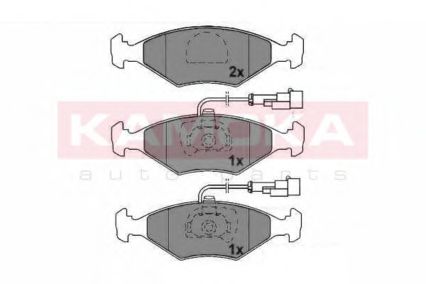 JQ1011824 KAMOKA Brake Pad Set, disc brake