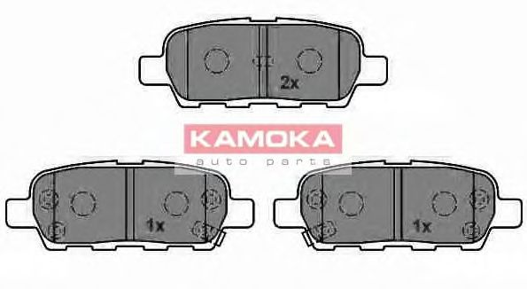 JQ101101 KAMOKA Brake Pad Set, disc brake
