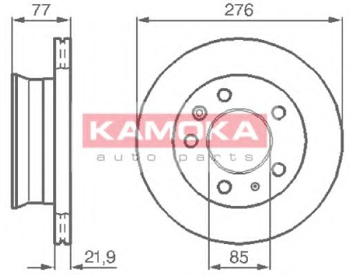103306 KAMOKA Brake System Brake Disc