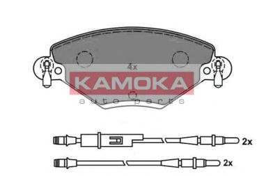JQ1012822 KAMOKA Brake System Brake Pad Set, disc brake