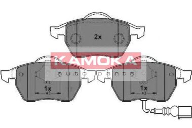 JQ1012926 KAMOKA Тормозная система Комплект тормозных колодок, дисковый тормоз