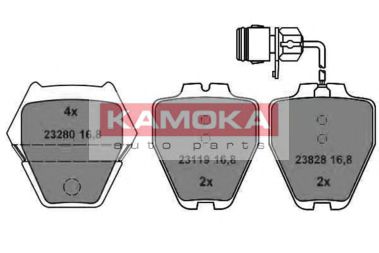 JQ1013420 KAMOKA Brake Pad Set, disc brake