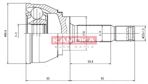 6248 KAMOKA Joint Kit, drive shaft