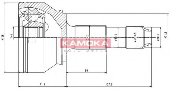 6501 KAMOKA Brake Master Cylinder