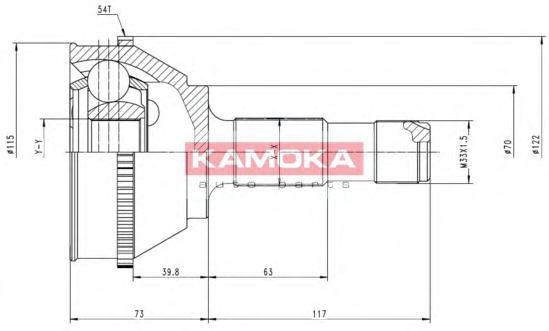 6508 KAMOKA Wheel Suspension Wheel Bearing Kit