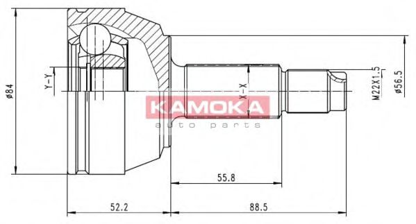 6514 KAMOKA Wheel Suspension Wheel Bearing Kit