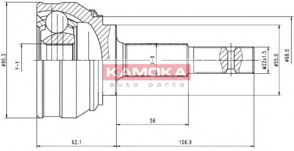 6536 KAMOKA Wheel Suspension Wheel Bearing Kit