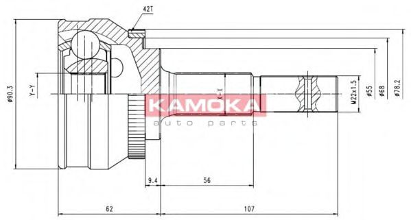 6538 KAMOKA Joint Kit, drive shaft