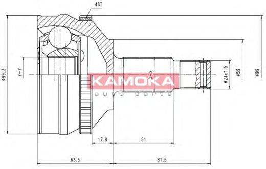 6576 KAMOKA Тормозная система Комплект тормозных колодок, дисковый тормоз