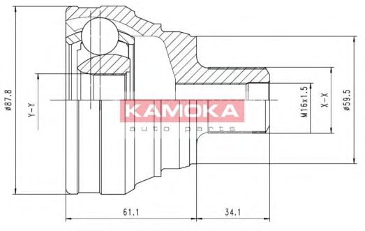 6586 KAMOKA Final Drive Joint Kit, drive shaft
