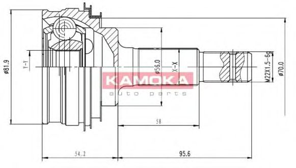6592 KAMOKA Joint Kit, drive shaft