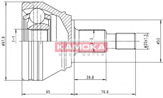 6681 KAMOKA Joint Kit, drive shaft