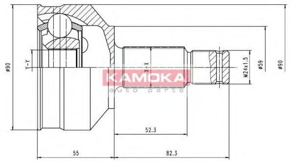 6696 KAMOKA Fuel filter