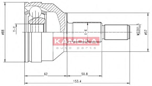6716 KAMOKA Joint Kit, drive shaft