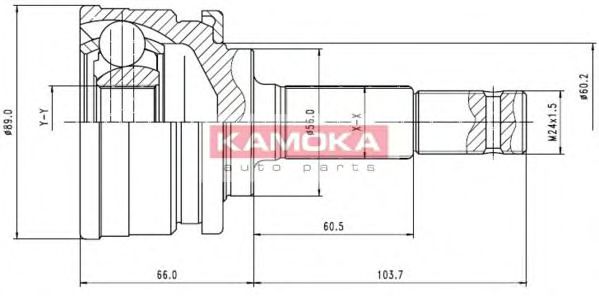 6754 KAMOKA Wheel Bearing Kit