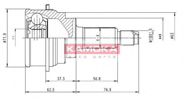 7016 KAMOKA Wheel Suspension Wheel Bearing Kit