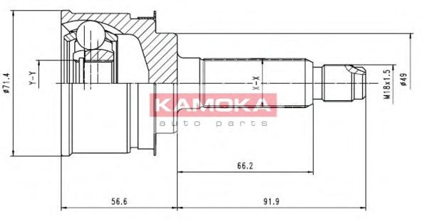 7022 KAMOKA Wheel Suspension Wheel Bearing Kit
