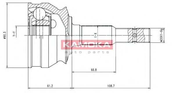 7076 KAMOKA Wheel Suspension Wheel Bearing Kit