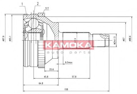 7088 KAMOKA Fuel filter
