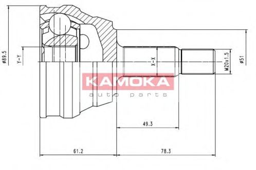 7094 KAMOKA Brake System Brake Disc