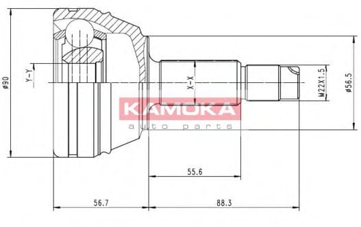 7126 KAMOKA Brake Shoe Set