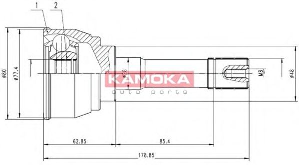 7142 KAMOKA Clutch Master Cylinder, clutch