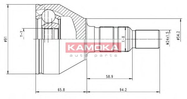 6039 KAMOKA Ignition System Spark Plug