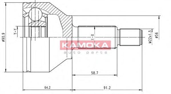 6040 KAMOKA Suspension Coil Spring