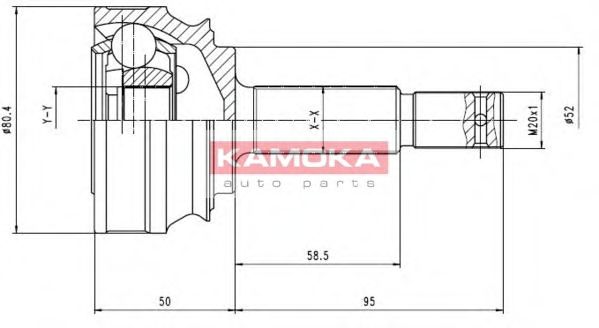 6078 KAMOKA Brake System Brake Shoe Set