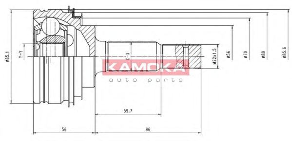 6100 KAMOKA Suspension Coil Spring
