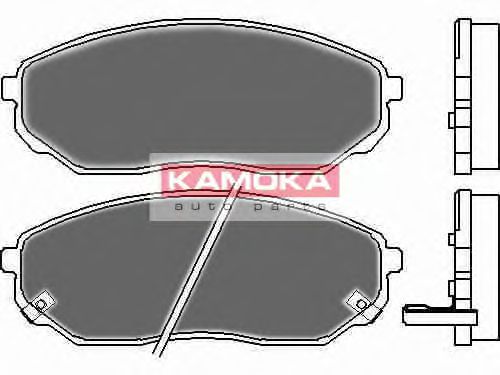 JQ101115 KAMOKA Brake System Brake Pad Set, disc brake