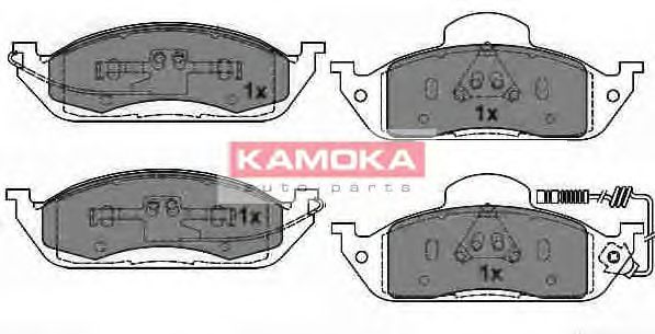 JQ1012800 KAMOKA Brake Pad Set, disc brake
