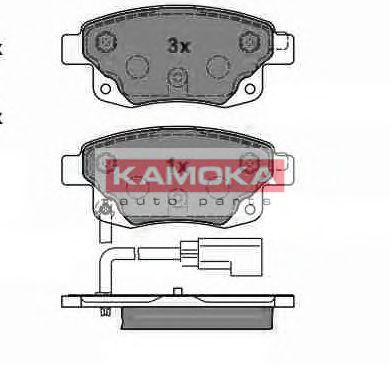 JQ1013860 KAMOKA Brake System Brake Pad Set, disc brake