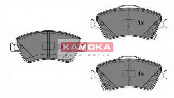 JQ1018092 KAMOKA Brake System Brake Pad Set, disc brake