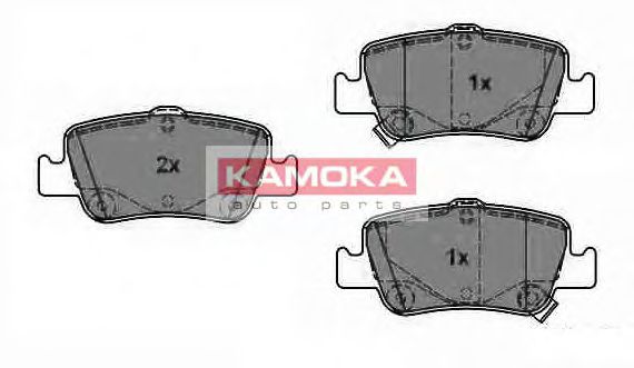 JQ1018096 KAMOKA Brake System Brake Pad Set, disc brake