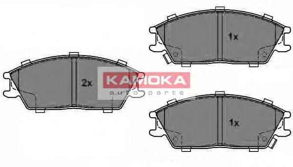 JQ1018152 KAMOKA Brake Pad Set, disc brake