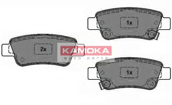 JQ1018466 KAMOKA Brake System Brake Pad Set, disc brake