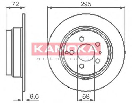 1031104 KAMOKA Cooling System Fan, radiator