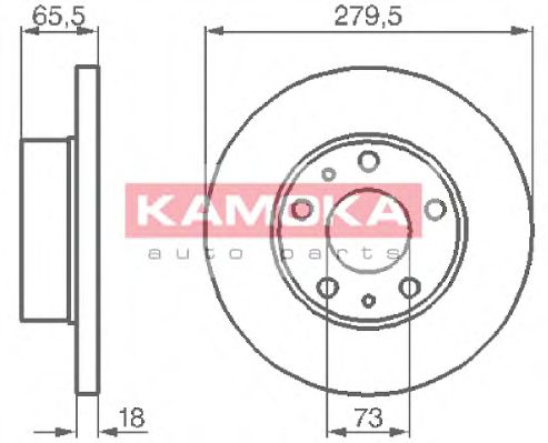 1031516 KAMOKA Brake System Brake Disc