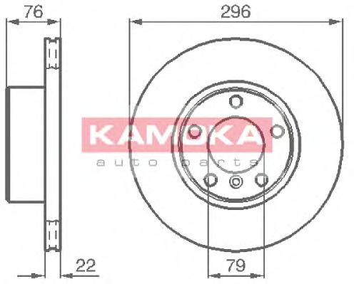1031668 KAMOKA Brake System Brake Disc