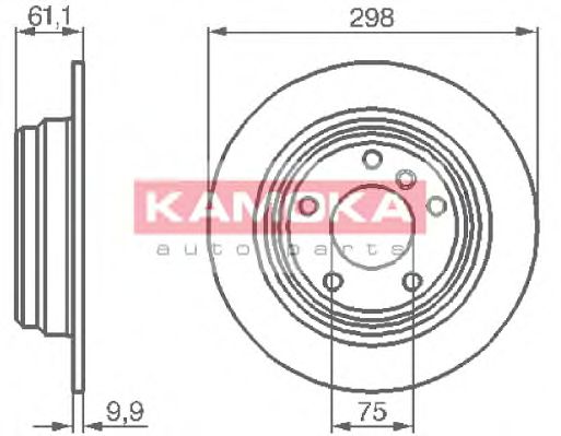 1031670 KAMOKA Brake System Brake Disc
