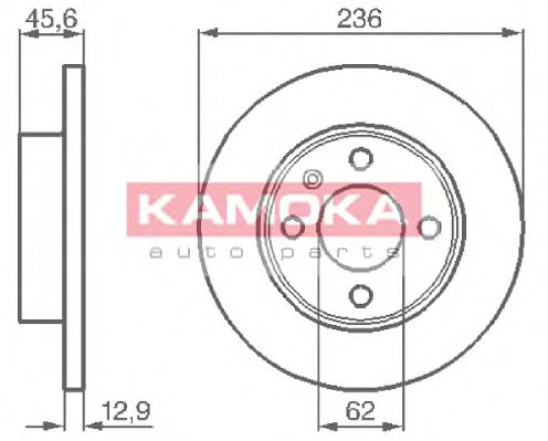 1031750 KAMOKA Brake System Brake Disc