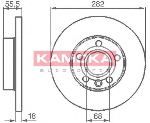 1032022 KAMOKA Brake System Brake Disc
