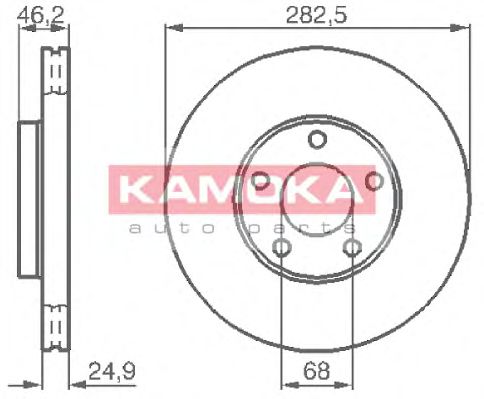 1032028 KAMOKA Brake Disc