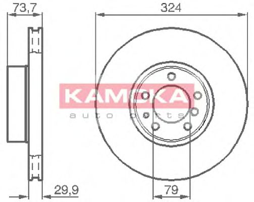 1032130 KAMOKA Brake System Brake Disc