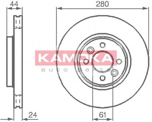 1032248 KAMOKA Brake System Brake Disc