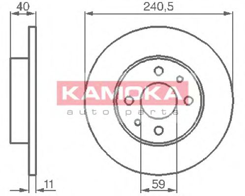 103280 KAMOKA Suspension Dust Cover Kit, shock absorber