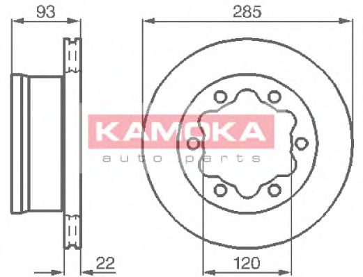103382 KAMOKA Brake System Brake Disc
