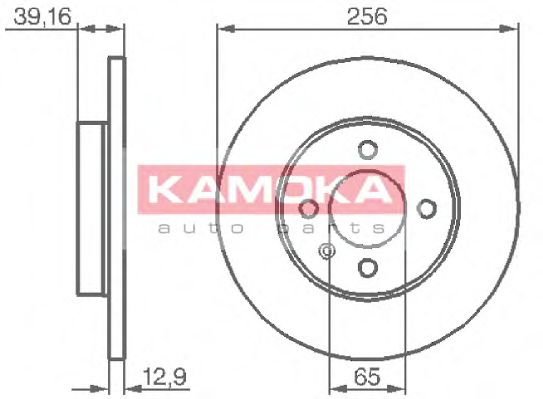 103410 KAMOKA Brake System Brake Disc